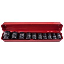 Tork Craft 10pc 1/2" Drive Impact Socket Set (10.11.13.14.17.19.21.22.24.27)