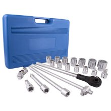 Tork Craft Socket Set 20pc 3/4" Drive 6pt 19 - 50mm In Blow Mould Case