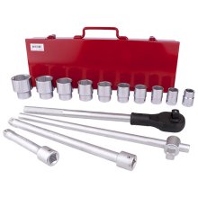 Tork Craft Socket Set 14pc 3/4" Drive 6pt 22 - 50mm In Metal Case