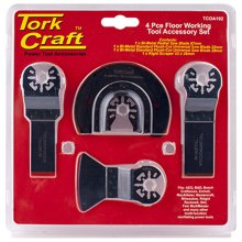Tork Craft Quick Change Oscilating Floor Working Accessory Kit 4pc