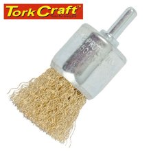 Tork Craft Wire End Brush 30mm X 6mm Shaft Blister