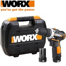 WORX D/Driver 12V 2 X 2.0Ah Std Charg. Inj. Box With Holster Worx