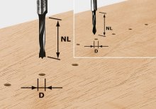 FESTOOL Dowel Drill Hw S8 D6/30 Z 491067
