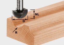 FESTOOL Flute Cutter Hw S12 D30/20/R15 491104