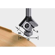 FESTOOL Roundover Cutter With Reversible Blades S8 Hw R3 D28 Kl12,7Ofk