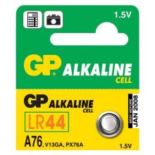 GP Button Cell Alkaline (LR44) Battery Card 10