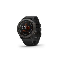 Garmin fenix 6X Pro Solar Ti - Carbon Gray DLC w/Black Band