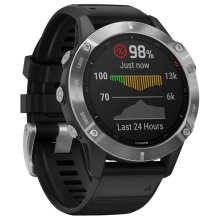 Garmin fenix 6 - Silver w/Black Band