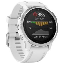 Garmin fenix 6S - Silver w/White Band