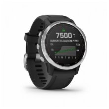 Garmin FĒNIX 6S Solar - Silver w/Black Band