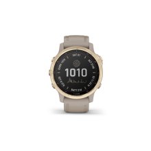 Garmin FĒNIX 6S Pro Solar - Lt.Gold w/Lt.Sand Band