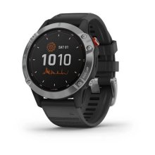 Garmin FĒNIX 6 Solar - Silver w/Black Band