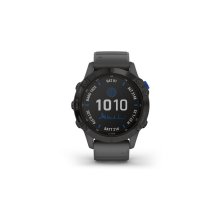 Garmin FĒNIX 6S Pro Solar - Black w/Slate Grey Band
