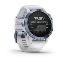 Garmin FĒNIX 6S Pro Solar - Mineral Blue w/Whitestone Band