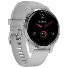 Garmin Venu 2S Silver Bezel with Mist Gray Case and Silicone Band Watch