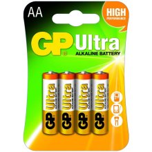 GP Ultra Alkaline AA Card of 4