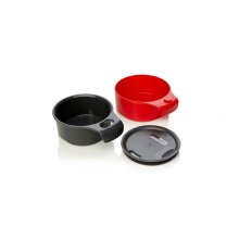 CupCup 16FL OZ Carcoal/Red