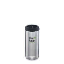 Klean Kanteen 12oz TKWide (w/Cafe Cap) Brushed Stainless