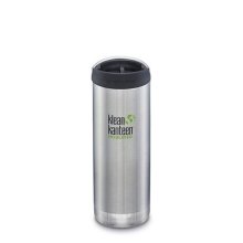 Klean Kanteen 16oz TKWide (w/Cafe Cap) Brushed Stainless