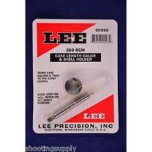 Lee Case Length Gauge & Shell Holder .260 Remington
