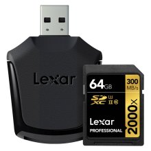 Lexar SD Pro 2000x 64GB UHS II Plus Reader