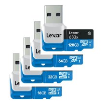 Lexar SD Micro High Speed 633x 32GB + USB 3.0 Reader