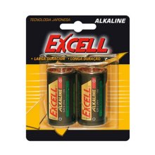 Excell C Cell Alkaline Battery Card 2 LR14