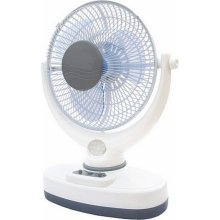 Ultratec MS5171 Tornado AC/DC 2-Speed Oscillating Fan W/Built-In LED Emergency Light