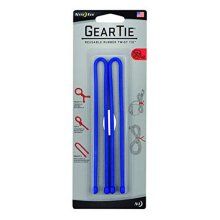 Nite Ize Gear Tie Reusable Rubber Twist Tie 12 In. - 2 Pck - Blue