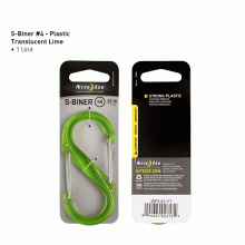 Nite Ize S-Biner Plastic Double Gated Carabiner #4 Lime - (SBP4-03-17T)