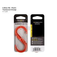 Nite Ize S-Biner Plastic Double Gated Carabiner #4 Orange - (SBP4-03-19T)