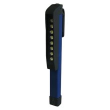 SUPALED MAGNETIC LED LIGHT 114 LUMENS BLUE W/3AAA BATT