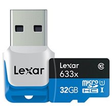Lexar SD Micro High Speed 633x 32GB + SD Adapter
