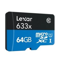 Lexar SD Micro High Speed 633x 64GB + SD Adapter