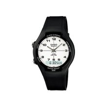 Casio Anadigi White Dial Black Watch - AW-90H-7BVDF