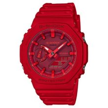 Casio G-Shock Carbon Core Anadigi Red Watch