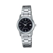 Casio Analog Steel Band Black Dial Watch