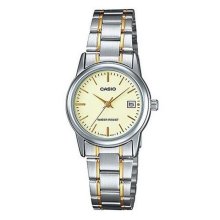 Casio Analog Gold Ion Plated Band Watch - LTP-V002SG-9AUDF