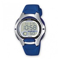 Casio Digital Round Silver Case Watch