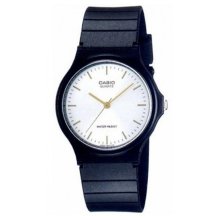 Casio Analog Round White Dial Gold Watch - MQ24L-7E2UL