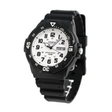 Casio Analog Rotating Bezel White Dial Watch - MRW-200H-7BVDF