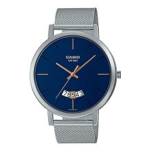 Casio Analog SS Silver Mesh Strap Watch