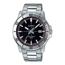 Casio Analog SS 50m Date Black Watch
