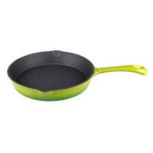 Gourmand Cast Iron Round Skillet - Green
