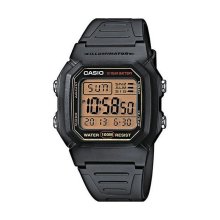 Casio Digital Black Case Gold Display Watch