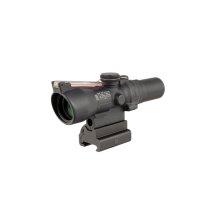 TRIJICON - 1.5x24 Compact ACOG Scope, Dual Illuminated Red Crosshair Reticle w/ M16 Carry Handle