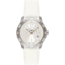 Traser Ladytime Silver Steel Silicone Strap Watch Traser Ladytime Silver Steel Silicone Strap Watch
