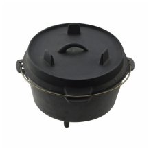 Totai 9.6L Cast Iron Pot With Leg