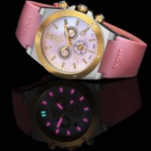 Traser Lady Pink Chrono Silicon Watch